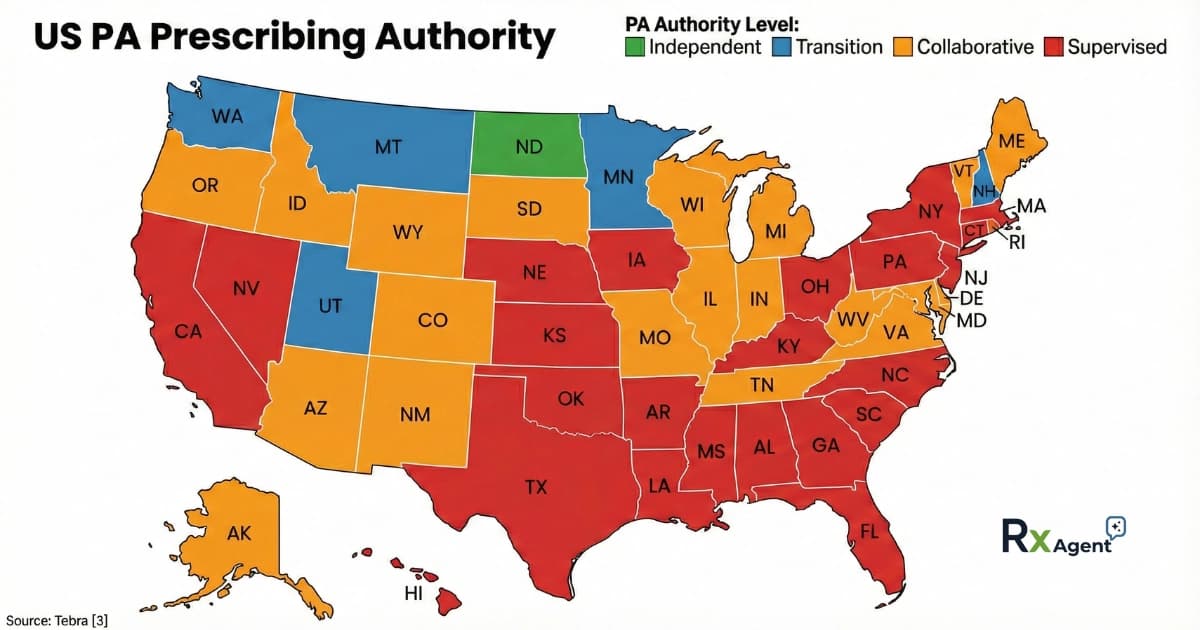 PA Prescribing Authority Map