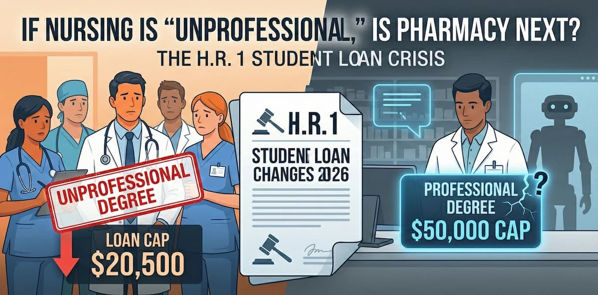 If Nursing is 'Unprofessional,' Is Pharmacy Next? The 2025-2026 H.R. 1 Student Loan Crisis